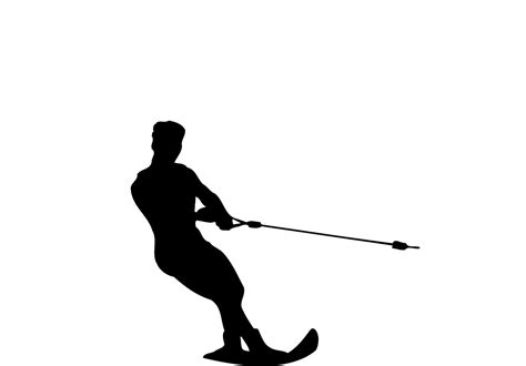 Water Skiing Clip Art Surfing Silhouette Png Download 1031719