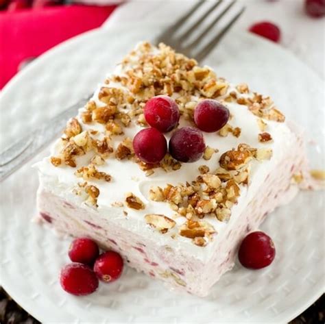 60 sneakily healthy desserts to help you lose weight. Creamy Frosted Cranberry Dessert {Easy No Bake Recipe in ...