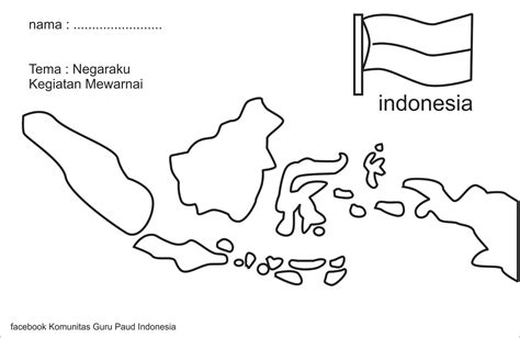 Mewarnai Gambar Peta Indonesia