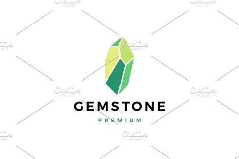 Stone Gem Gemstone Logo Vector Icon By Vastard In 2021 Gem Logo