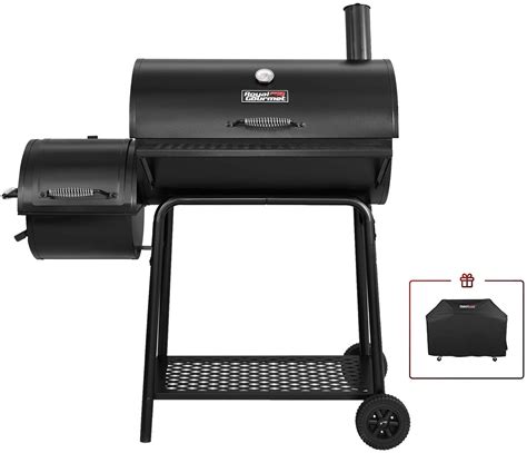 Sunpatio 2 burner gas grill cover 32 inch, heavy duty waterproof small square bbq grilling cover Royal Gourmet CC1830FC Charcoal Grill with Offset Smoker ...