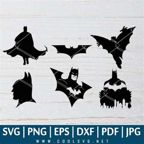 Batman Silhouette Silhouette Svg Svg Files For Cricut Svg Cutting