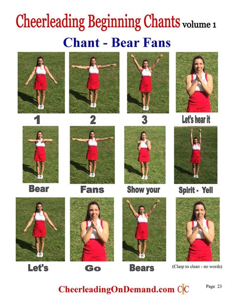 Cheerleading Beginning Chants Ebook Volume 1 Cic Cheerleading Maste