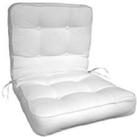 Button Tufted Box Edge Chair Cushion 20x39x4