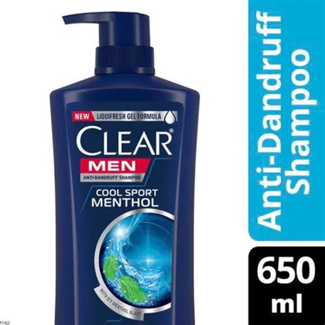 Clear Men Anti Dandruff Shampoo Cool Sport Menthol For Flaky Scalp