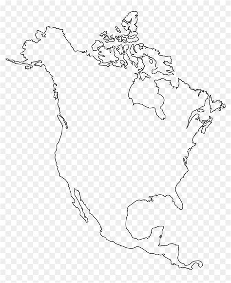 Blank Map Of North America With Borders