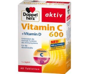 Dec 18, 2019 · zur abwertung um jeweils eine note führen: Doppelherz Vitamin C 600 + Vitamin D Tabletten (40 Stk ...