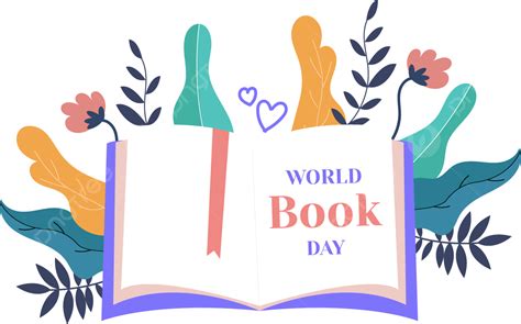 Libro Morado De Día De Lectura Mundial Png Día Mundial Del Libro