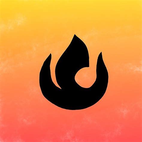 Avatar The Last Airbender Fire Nation Symbol By Rosie4320 Redbubble