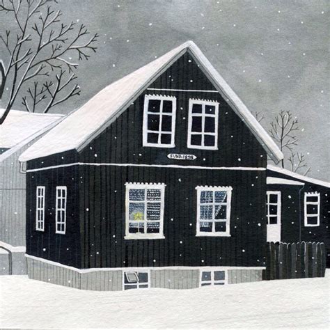Winter Place House Illustration Cute Drawings Of Love Illustration