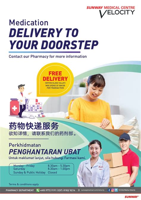 Cash income, savings, investments and property (except for your own home) are taken into account in the means test. Sunway Medical Centre Velocity Medication Delivery Service