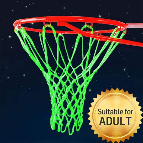 Nightlight Basketball Net Eeekit Luminous Basketball Net Replacement Heavy Duty Nightlight