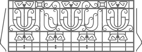 Vector wrought iron modular railings and fences Free ...