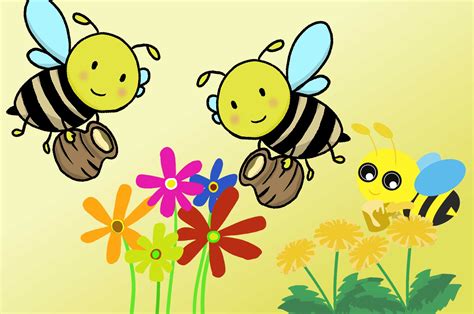 蜂のイラスト 可愛い手書きのミツバチの無料素材 チコデザ