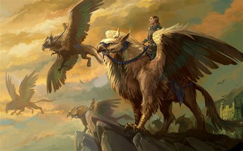 Wallpapers Gryphon Fantasy Magical Animals