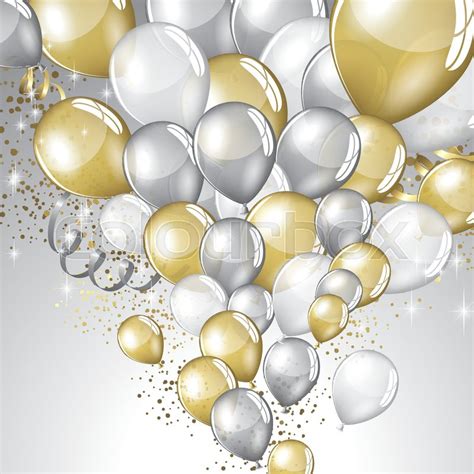 Gold Balloons Vector At Collection Of Gold Balloons