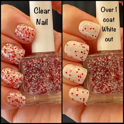 Valentine Crush Red Speckle Nail Polish Glitter Nail Etsy In 2022