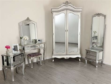 Sold, sold, french louis style bedroom furniture set by olympus, french style dressing table with mirror, louis style chest of drawers. Mirrored Bed Wardrobe Dressing Table French Style Mirror ...