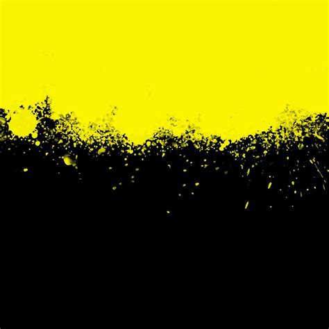Black And Yellow Grunge Paint Splatter Background 26515474 Vector Art