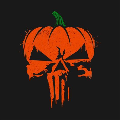 The Pumpkinsher By Vitaliyklimenko Punisher Skull Skull Pumpkin