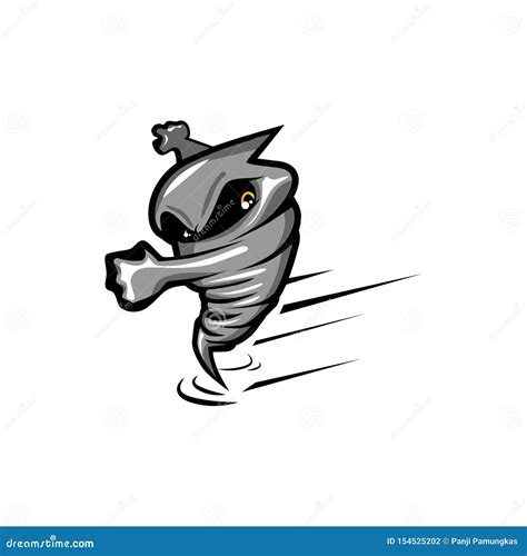 Twister Mascot Vector Illustration 72950156