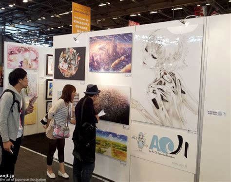 Aoji The Art Of Japanese Illustration Booth At Japan Expo 2014