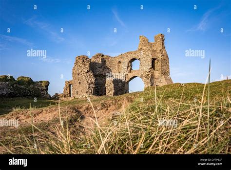 Ruins Of Pennard Castle On The Gower Peninsula Three Cliffs Bay