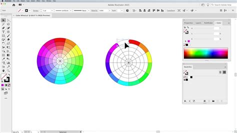 Create A Color Wheel In Adobe Illustrator Youtube