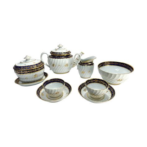 Cobalt Blue And Gold Sèvres Porcelain Tea Service At 1stdibs Sevres Tea Set Sevres Porcelain