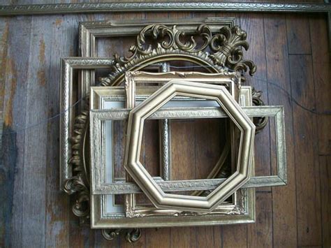 Gold Frame Set Gallery Wall Antique Vintage Ornate Collection Etsy