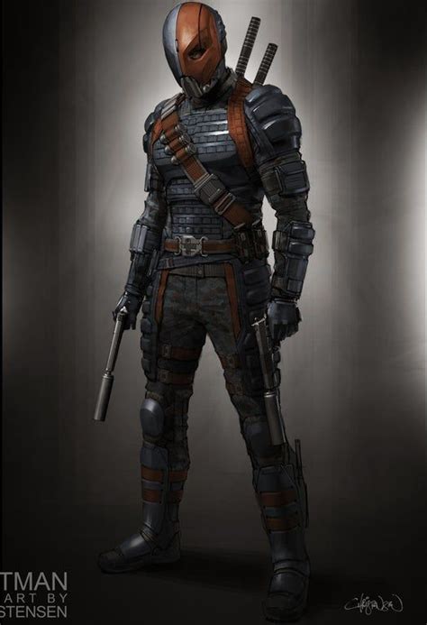 Deathstroke Concept Art For Ben Afflecks The Batman Project By Keith