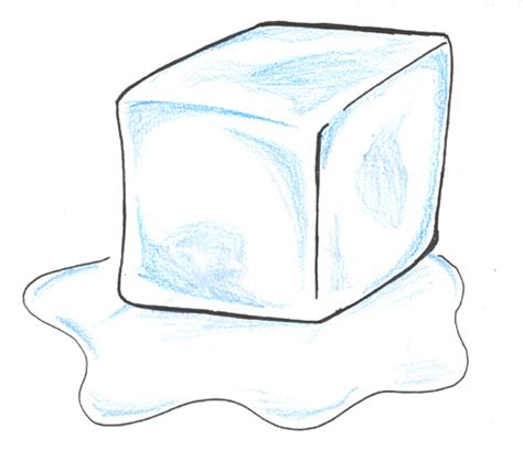 How To Draw A Ice Cube Step By Step