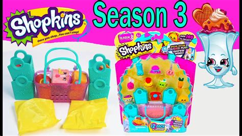 Shopkins Season 3 Opening Video 12 Pack Mystery Surprise Toy Unboxing