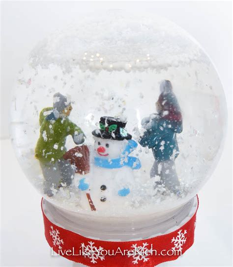 Dollar Tree Christmas Snow Globes Live Like You Are Rich