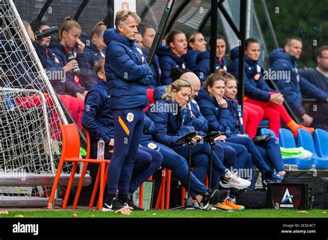 Zeist Holland Women Trainer Coach Andries Jonker During The Match Between Oranje Vrouwen V