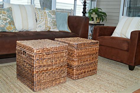 Made of sturdy woven willow with washable cloth liner, our storage basket is the perfect size for under the bed or coffee table. Baskets Under Coffee Table - Home Decorating Ideas