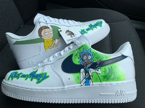 Although it likes to race across the ground, picking up dust and debris as it goes, it can also fly and attack from above. CUSTOM RICK AND MORTY AIR FORCE 1 - Derivation Customs ...
