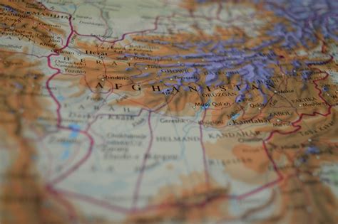Map Afghanistan Atlas Middle Free Photo On Pixabay