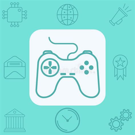 Game Controller Vector Icon Sign Symbol Stock Illustration