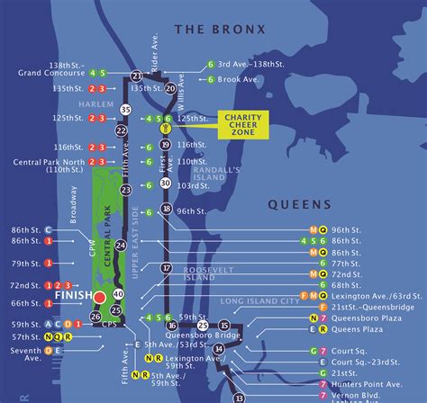 The List Of New York Marathon Route
