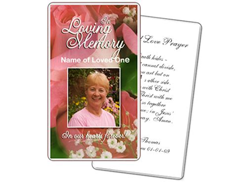 The funeral cards are generally the dimensions of a business card and just about all may be purchased laminated or family members can laminate it themselves. Memorial Prayer Cards Laminated with 5 Mil [MemorialCard ...