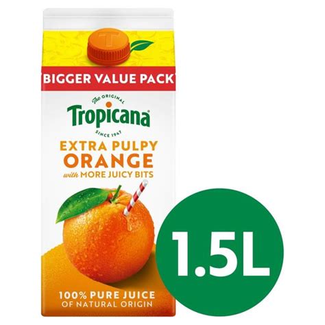 Tropicana Orange Extra Juicy Bits Juice 16l From Ocado