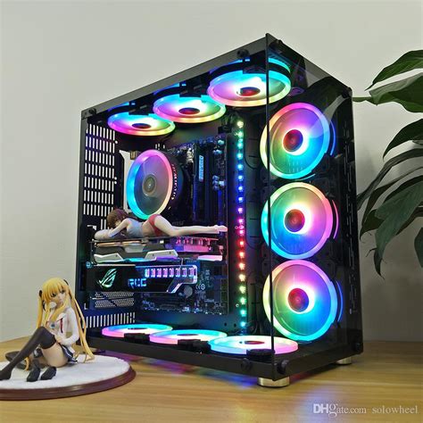Ful Rgb Fan Gaming Computer Casenew Design Tempered Glass