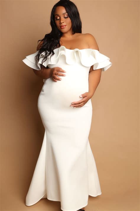 Fabulous White Maternity Wedding Gown Perfect Maternity Style For A