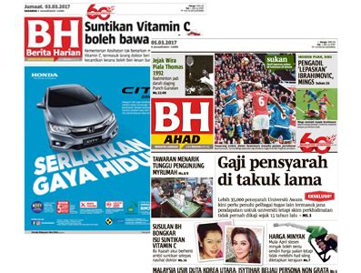 Malaysia's leading authoritative news source. Berita Harian | The New Straits Times Press (Malaysia) Bhd