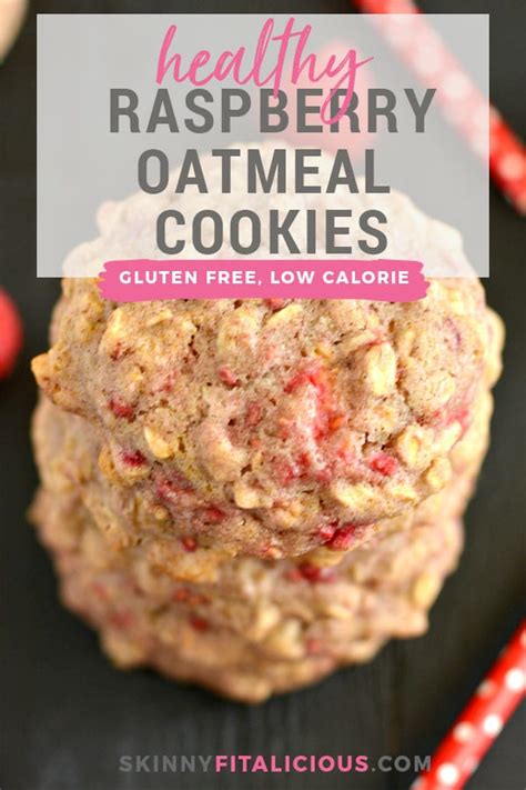 You'll need less than 20 minutes and just 3 ingredients to make them. Healthy Raspberry Oatmeal Cookies {GF, Low Cal} - Skinny Fitalicious®