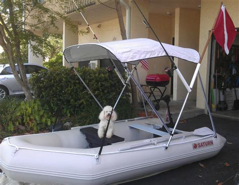 4 Bow Sun Shade Canopy And Bimini Tops For Inflatable Boats