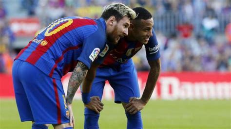 barcelona messi to neymar i ll leave barcelona in two years and you ll take my place marca