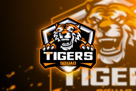 Tigers Squad Mascot And Esport Logo Creative Daddy