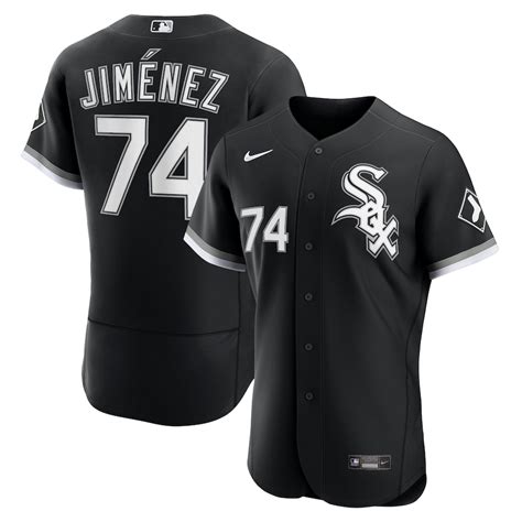 Mens Chicago White Sox Eloy Jimenez Nike Black Alternate 2020